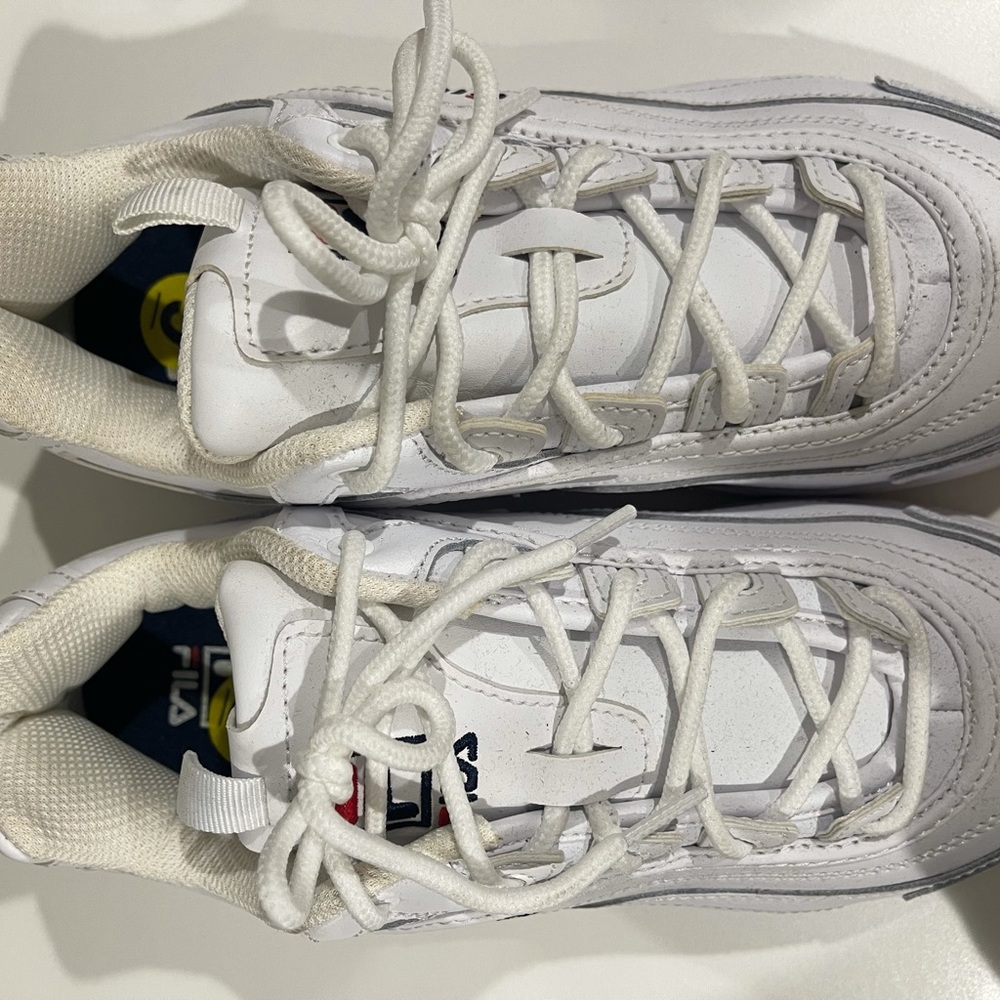 FILA Disarray White Chunky Sneaker Size 9 - Picture 2 of 6
